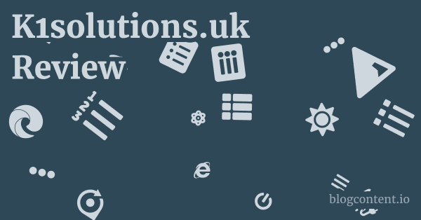 K1solutions.uk Review 1 by Partners