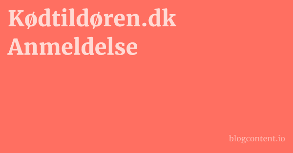 Kødtildøren.dk Anmeldelse 1 by Partners