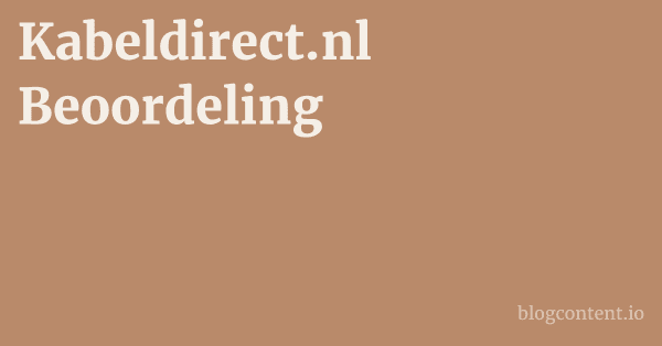Kabeldirect.nl Beoordeling 1 by Partners