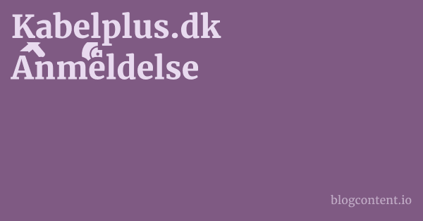 Kabelplus.dk Anmeldelse 1 by Partners