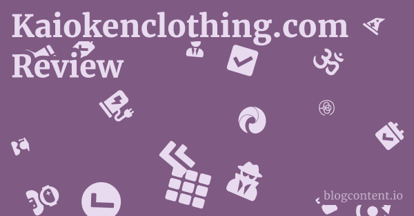 Kaiokenclothing.com Review 1 by Partners