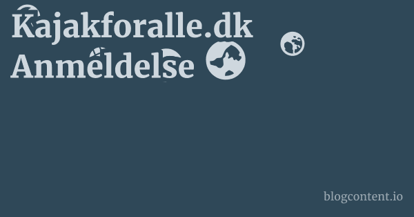 Kajakforalle.dk Anmeldelse 1 by Partners