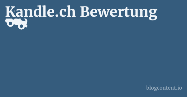 Kandle.ch Bewertung 1 by Partners