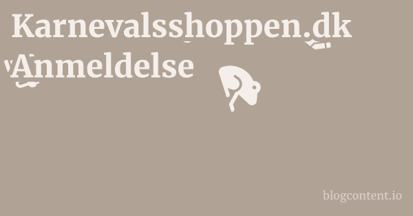 Karnevalsshoppen.dk Anmeldelse 1 by Partners