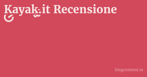 Kayak.it Recensione 1 by Partners