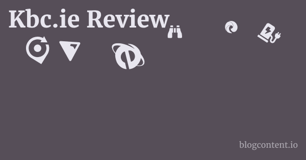 Kbc.ie Review 1 by Partners
