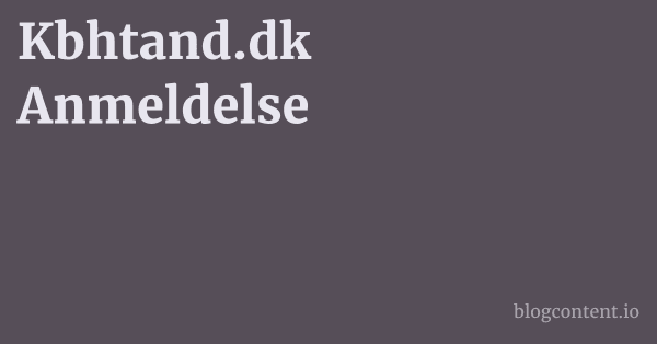 Kbhtand.dk Anmeldelse 1 by Partners