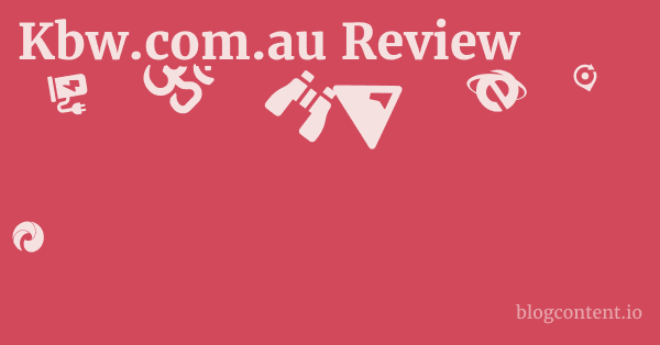 Kbw.com.au Review 1 by Partners