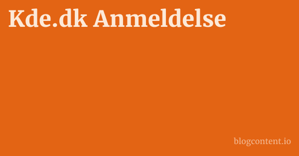 Kde.dk Anmeldelse 1 by Partners