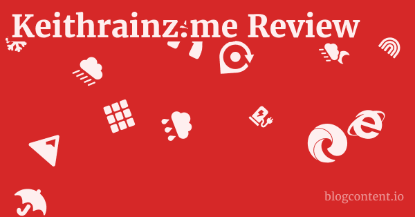 Keithrainz.me Review 1 by Partners