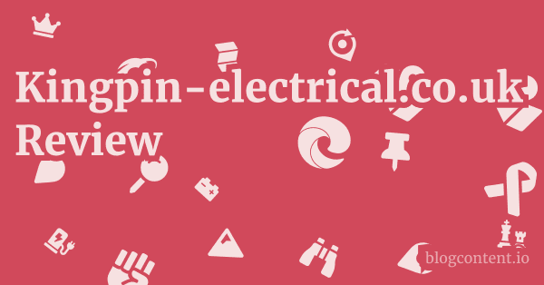 Kingpin-electrical.co.uk Review 1 by Partners