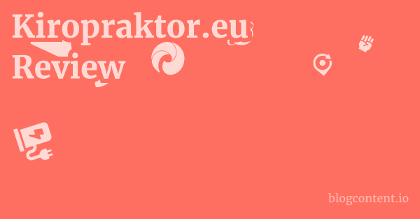 Kiropraktor.eu Review 1 by Partners