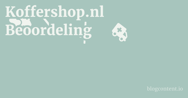 Koffershop.nl Beoordeling 1 by Partners
