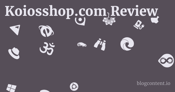 Koiosshop.com Review 1 by Partners