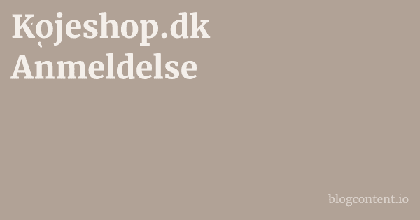 Kojeshop.dk Anmeldelse 1 by Partners