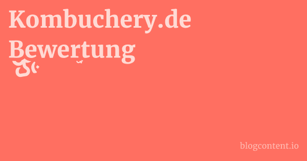 Kombuchery.de Bewertung 1 by Partners