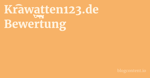 Krawatten123.de Bewertung 1 by Partners