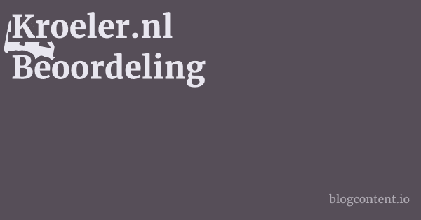 Kroeler.nl Beoordeling 1 by Partners