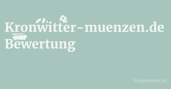 Kronwitter-muenzen.de Bewertung 1 by Partners