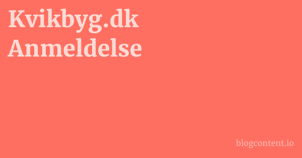 Kvikbyg.dk Anmeldelse 1 by Partners