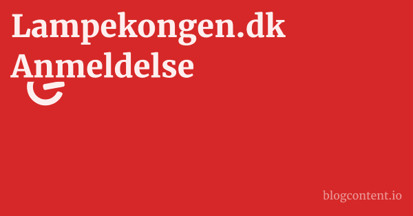 Lampekongen.dk Anmeldelse 1 by Partners