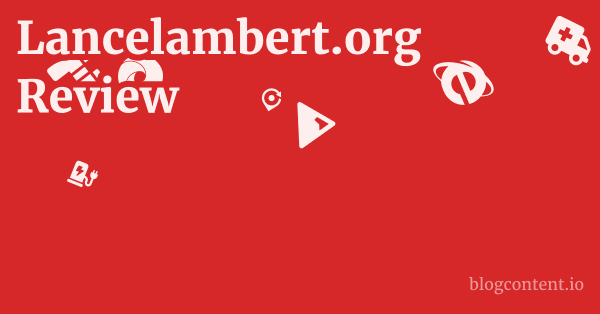 Lancelambert.org Review 1 by Partners