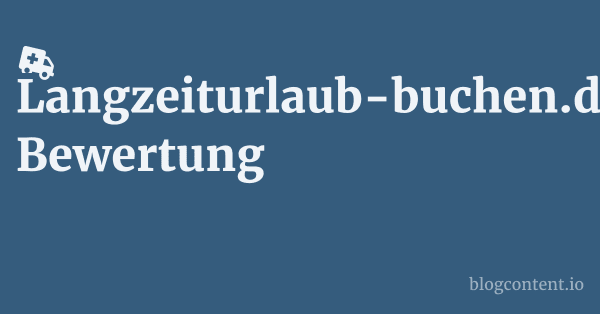 Langzeiturlaub-buchen.de Bewertung 1 by Partners