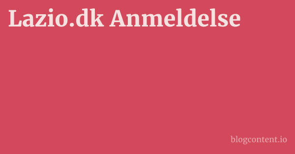 Lazio.dk Anmeldelse 1 by Partners