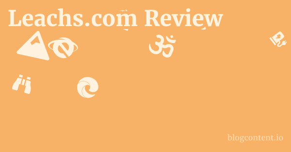 Leachs.com Review 1 by Partners