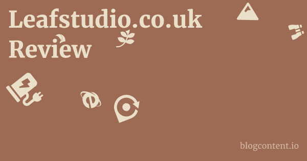 Leafstudio.co.uk Review 1 by Partners