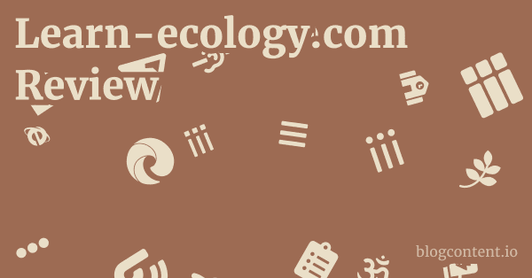 Learn-ecology.com Review 1 by Partners