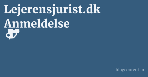 Lejerensjurist.dk Anmeldelse 1 by Partners