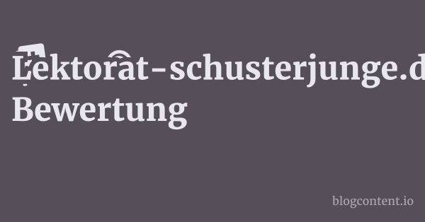 Lektorat-schusterjunge.de Bewertung 1 by Partners