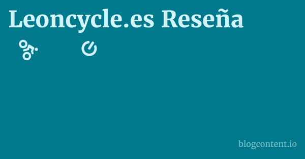 Leoncycle.es Reseña 1 by Partners
