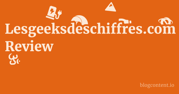 Lesgeeksdeschiffres.com Review 1 by Partners
