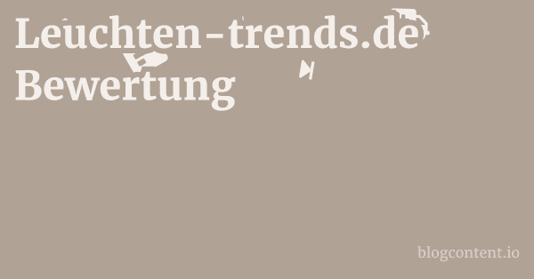 Leuchten-trends.de Bewertung 1 by Partners