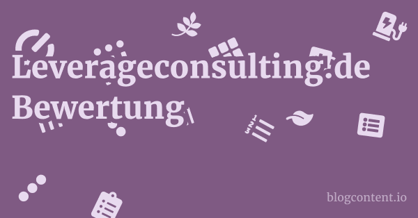 Leverageconsulting.de Bewertung 1 by Partners
