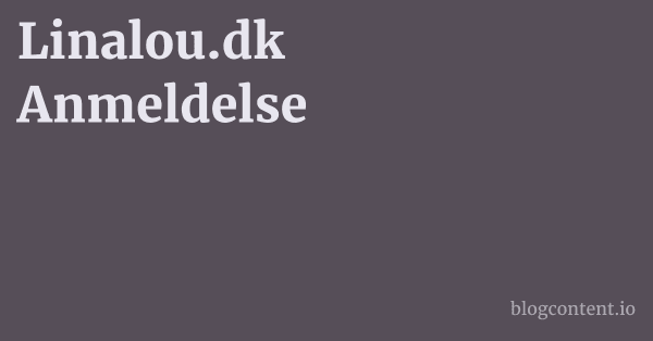 Linalou.dk Anmeldelse 1 by Partners