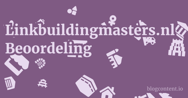 Linkbuildingmasters.nl Beoordeling 1 by Partners