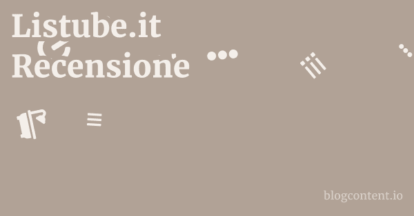 Listube.it Recensione 1 by Partners