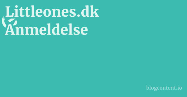 Littleones.dk Anmeldelse 1 by Partners