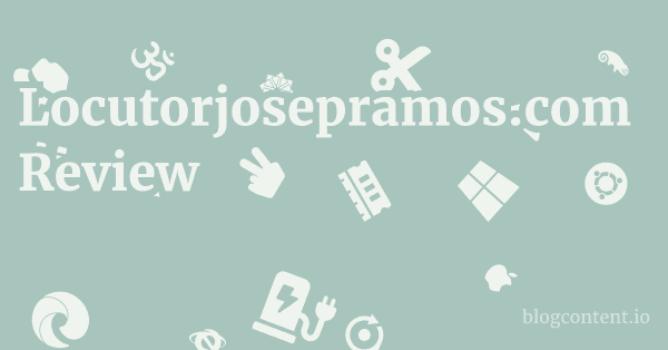 Locutorjosepramos.com Review 1 by Partners