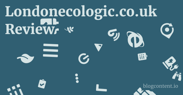 Londonecologic.co.uk Review 1 by Partners