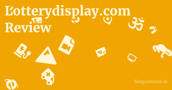 Lotterydisplay.com Review 1 by Partners