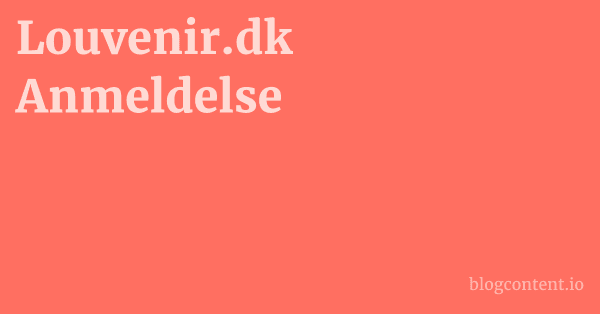 Louvenir.dk Anmeldelse 1 by Partners