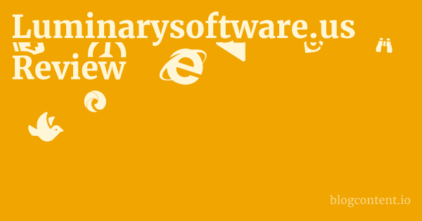 Luminarysoftware.us Review 1 by Partners