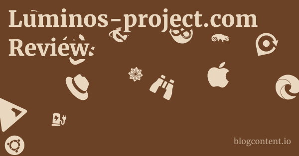 Luminos-project.com Review 1 by Partners
