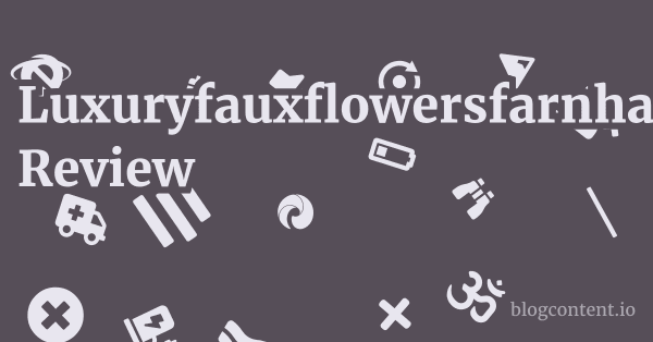 Luxuryfauxflowersfarnham.com Review 1 by Partners