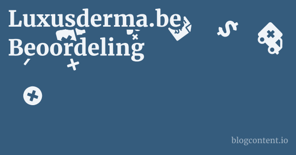 Luxusderma.be Beoordeling