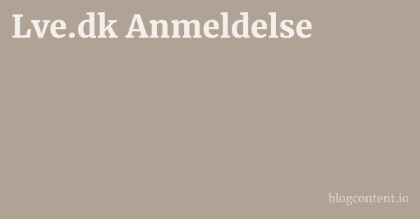 Lve.dk Anmeldelse 1 by Partners